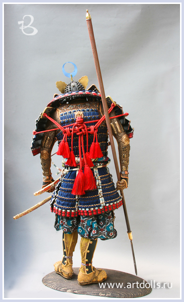 Авторская кукла Раненый самурай. Лариса Чуркина
